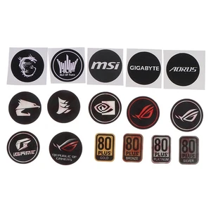 Supply 80plus certification Computer host fan sticker Graphics card fan stic f8 - Afbeelding 1 van 25