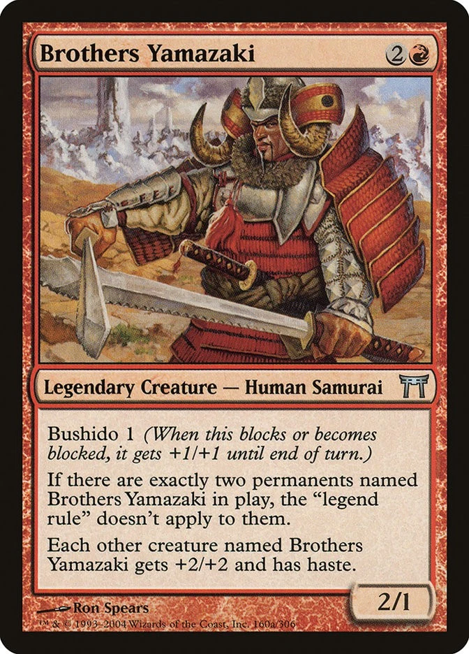 MTG Magic the Gathering Brothers Yamazaki (160a/317) Champions of Kamigawa MP - Image 1 of 1