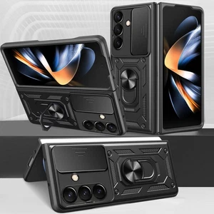 Case For Samsung Galaxy Z Fold7 Fold6 Fold5 Armor Slide Camera Ring Holder Cover - Picture 1 of 17