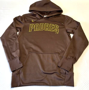 Nike San Diego Padres Men's Size Small Brown/Yellow Pullover Hoodie - Picture 1 of 8