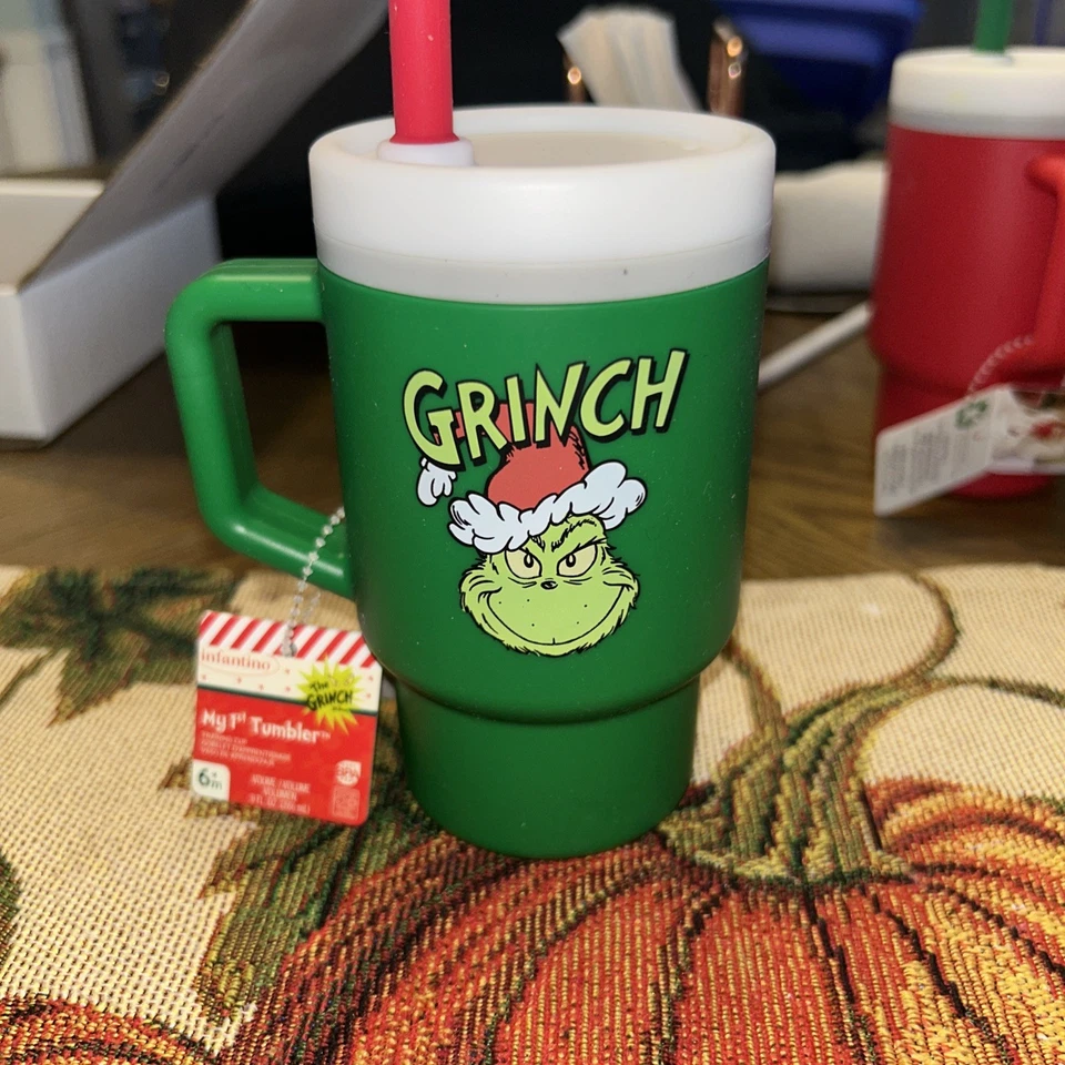 Infantino Mi 1er Vaso Edición Limitada 6m+ Taza Roja El Grinch Nueva Navidad Foto 1 de 1