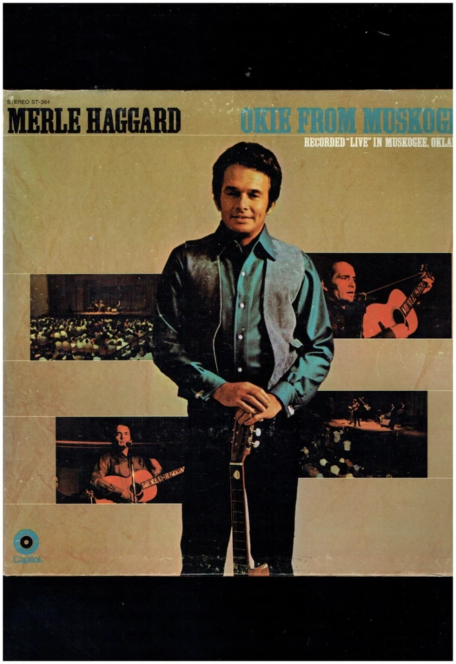 MERLE HAGGARD OKIE FORM MUSKOGEE 1970 VINYL  ALBUM - Image 1 of 2