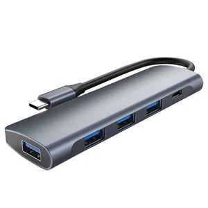 Hub di ricarica per laptop 5 in 1 tipo docking station tipo c USB - Foto 1 di 11