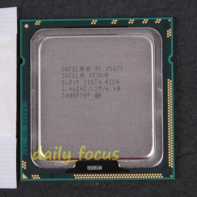 Intel Xeon X5677 SLBV9 3.46 GHz AT80614005145AB CPU Processor LGA 1333 MHz - Image 1 of 2