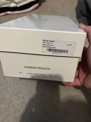 Common Project Achilles Low Black Size 43 Uk Italian Sneakers - Image 1 of 4