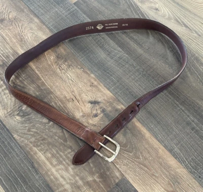 Cinturón de cuero de vaca de grano completo marrón Dockers para hombre talla 38/95 2574 Foto 1 de 4