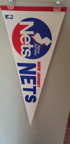 NEW JERSEY NETS NBA BASKETBALL VINTAGE RETRO PENNANT 5/27/22 Cover
