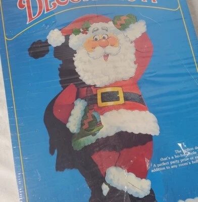 Vintage Papá Noel Troquelado Articulado Navidad Colgante de Pared Decoración Sello EE. UU. Foto 1 de 4