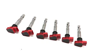 11-18 PORSCHE CAYENNE PANAMERA (958 970 G1) 3.0L E-HYBRID IGNITION COIL SET 6 - Picture 1 of 5