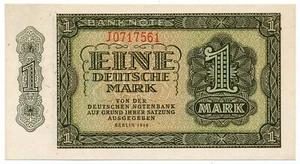 GERMANY, DEUTSCHLAND- 1 Deutsche Mark 1948. (Serien J) P9, Ro340a, UNC (D049). - Picture 1 of 2