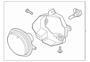 GENUINE MAZDA 2 2011-2014 FOG LAMP ASSEMBLY LH=DRIVER SIDE, DR61-51-690A - Picture 1 of 1