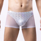 Pouch Boxers Boxershorts Knickers Man Underwear Mens Panties Patchwork Sequins ,