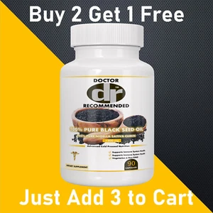 Natürliches Schwarzkümmelöl Kapseln 100% kaltgepresst - Immununterstützung 90 Kapseln - Bild 1 von 8