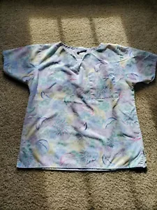 Crest Sun and Moon Medium Scrub Top - Picture 1 of 1