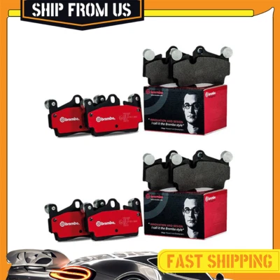 Front Rear Brembo Ceramic Brake Pads Set For 2010-2015 Lexus RX450h Performance - Image 1 of 4