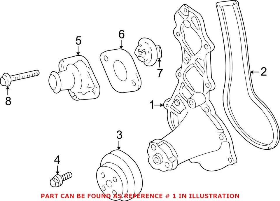 Bomba de agua original para motor Mopar 68382489AA Foto 1 de 1