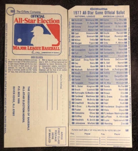 Boleta del Juego de Béisbol MLB All-Star 1977 sin usar - Imagen 1 de 1