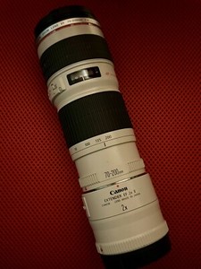 Canon Zoom Lens 70-200 MM 1:4 L USM Ultrasonic With Canon EF 2x II Extender