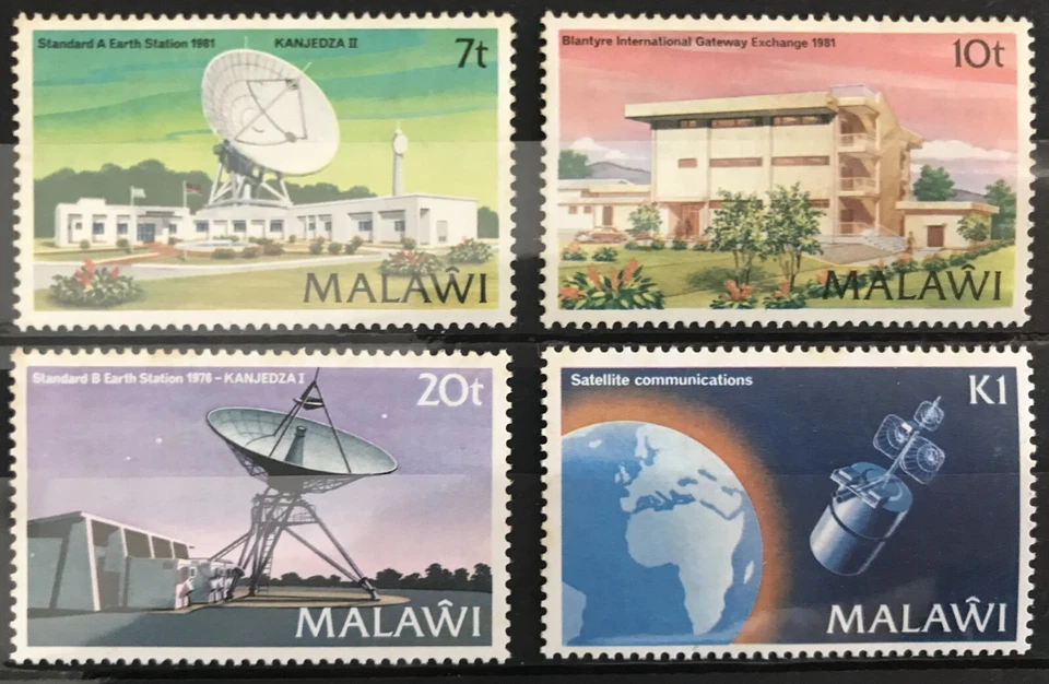 MALAWI - 1981 COMUNICACIONES INTERNACIONALES MNH SET SG 637-640 Foto 1 de 1