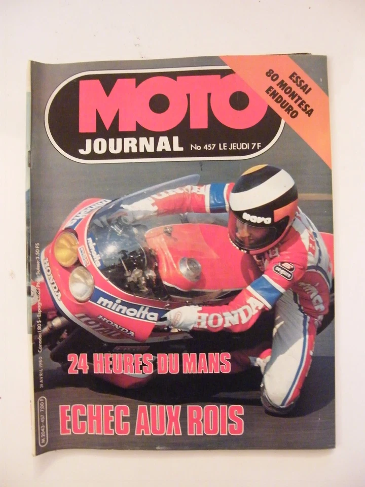 Motorcycle Journal April 1980 No. 457 80 Montesa Enduro 24 Hours of Le Mans - Image 1 of 1