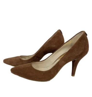 Michael Kors Women's Dorothy Flex Pump Suede Dark Caramel Size 5.5 NEW - Image 1 of 4