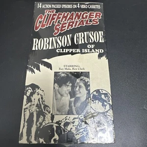 The Cliffhanger Serials ROBINSON CRUSOE CLIPPER ISLAND 14 Episodes VHS NEW SET - Picture 1 of 6