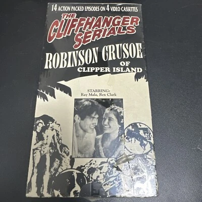 The Cliffhanger Serials ROBINSON CRUSOE CLIPPER ISLAND 14 Episodes VHS NEW SET - Image 1 of 4
