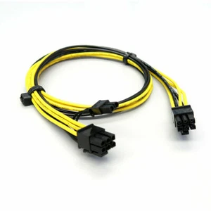 6-pin to 8 PCI-E Power Cable GPU 6+2-pin Graphics PCI Express 70CM Extra Long PC - Picture 1 of 9