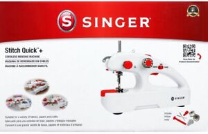 SINGER Stitch Quick + (Two Thread) Hand Held Mending Machine, White