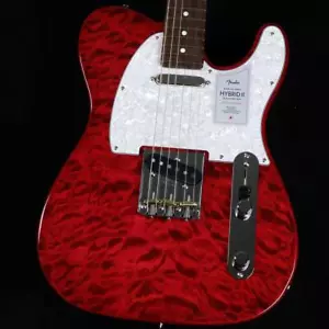 Fender made in japan Hybrid II Telecaster Quilt Red Beryl QMT 2024 Collection - Picture 1 of 10