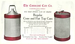 Antica pubblicità Conneaut Can Co. Ohio GUARDA I "CERCHI ROSSI" epoca vittoriana - Foto 1 di 2