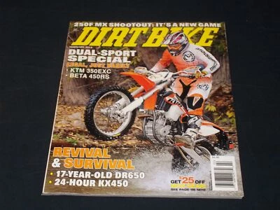 2014 FEBRUARY DIRT BIKE MAGAZINE - LEGAL JUST BARELY FRONT COVER - H 7237 - Image 1 of 2