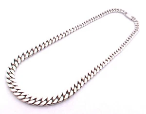 Collares de cadena de bordillo cónico de plata esterlina 925 Taxco México. 114,4 g, 50 cm, 20" - Imagen 1 de 18