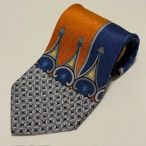 Electric Neckwear Power Tie Vintage Baroque Colorful Ornate Retro Eye Catching - Picture 1 of 19