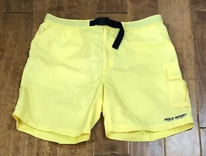 Polo Sport Ralph Lauren Bright Yellow Nylon Shorts/Swim Trunks XL - Picture 1 of 6