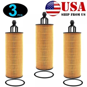 3PCS Oil Filter Set MO-349 For Chrysler Jeep Dodge RAM 3.2L 3.6L V6 Pentastar US - Picture 1 of 22