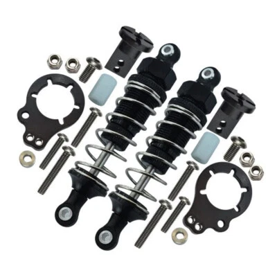 GPM Alum Rear Spring Shocks (75mm) & Protector Mount Black for Tamiya Lunch Box - Image 1 of 2