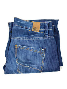 Quiksilver Mens Jeans Dark Blue 30x30 Regular Fit Straight Leg Zip Close Pants