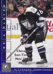 2001-02 BAP Memorabilia Chicago Sun Times Sapphire #165 Alexander Kharitonov