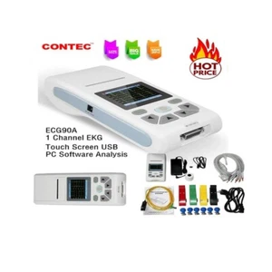 CONTEC 12-Channel ECG/EKG Machine Electrocardiograph, PC software, Touch Screen - Picture 1 of 6