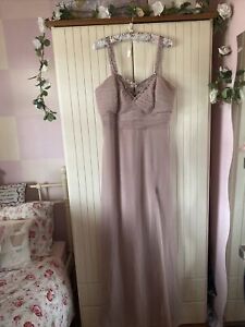 Lipsy @ Next Beautiful  Crystal Embellished Lilac  Dress size 14 Prom Worn Once