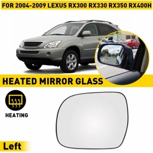 Mirror Glass Power Heated Driver Side Left LH for Lexus RX300 RX330 RX350 RX400H - Picture 1 of 15