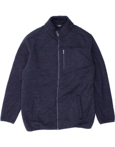 IZOD Mens Windbreaker Jacket UK 40 Large Navy Blue Polyester CG14 - Picture 1 of 3