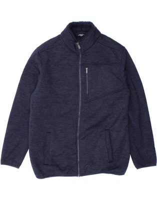 IZOD Mens Windbreaker Jacket UK 40 Large Navy Blue Polyester CG14 - Image 1 of 3