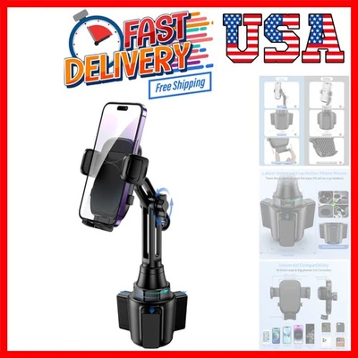 Cup Phone Mount for Car, [Upgraded Version] Universal Cup Phone Cradle Holder... - Image 1 of 4