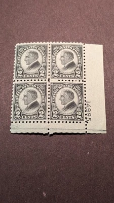 U.S. Stamps, #612 XFLH Plate Block - Image 1 of 2