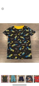 Lot Of 7 Boys Size 7 Pajamas (play Condition Due To Stoning)Sweatpants Have Hole - Picture 1 of 7