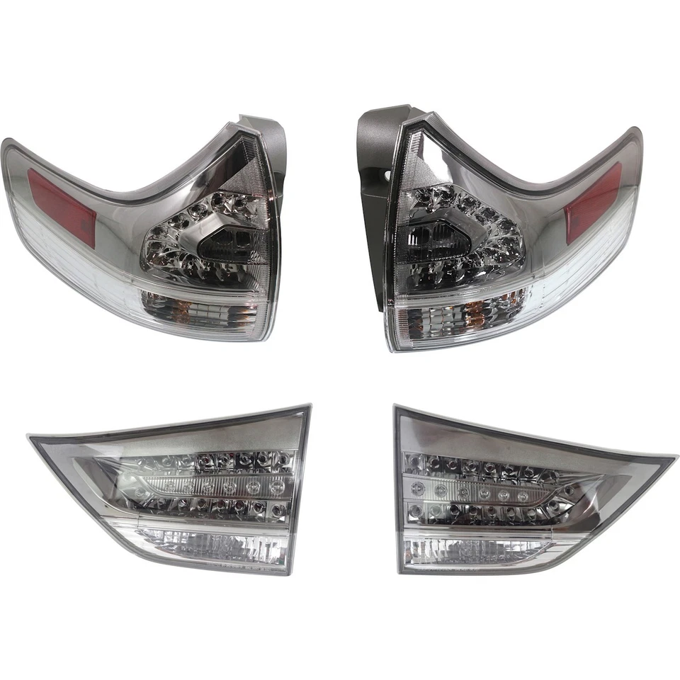 Set of 4 Tail Light For 2011-2015 Toyota Sienna SE LH & RH w/ Bulb(s) - Image 1 of 4
