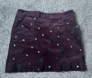White Stuff Purple/ Burgundy Corduroy Skirt - Size 14 - Very Good Condition - Picture 1 of 3