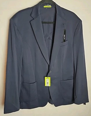 Abrigo Blazer Deportivo Azul Marino Calce Ajustado Murano Performance $195 Talla XL Elástico Foto 1 de 4